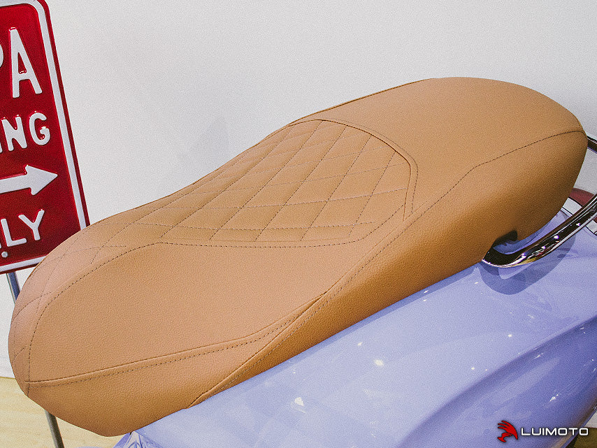 LUIMOTO (Cenno) Rider Seat Covers for the Vespa Electtrica / Primavera / Sprint / 50 / 125 / 150 (2014+)