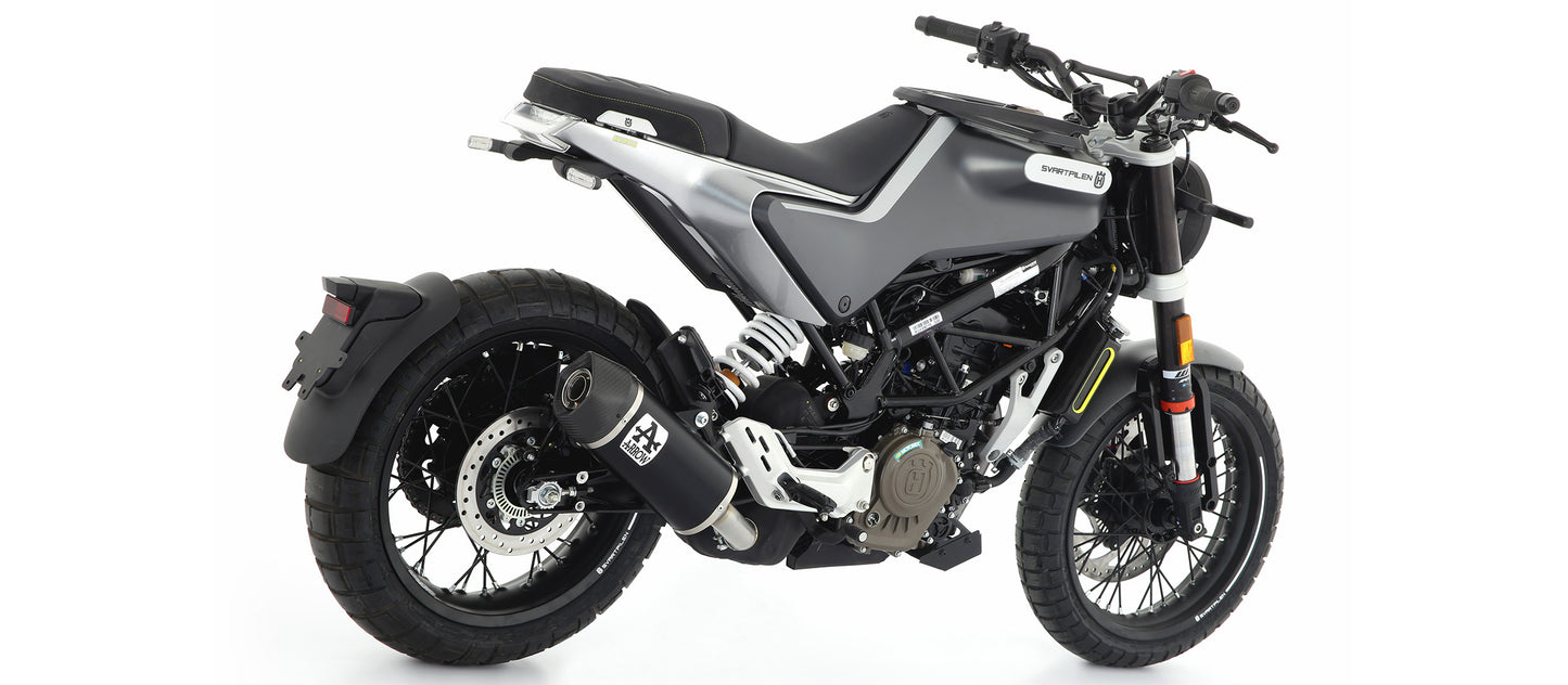 Arrow Exhausts for the Husqvarna Svartpilen 125 2021-2023