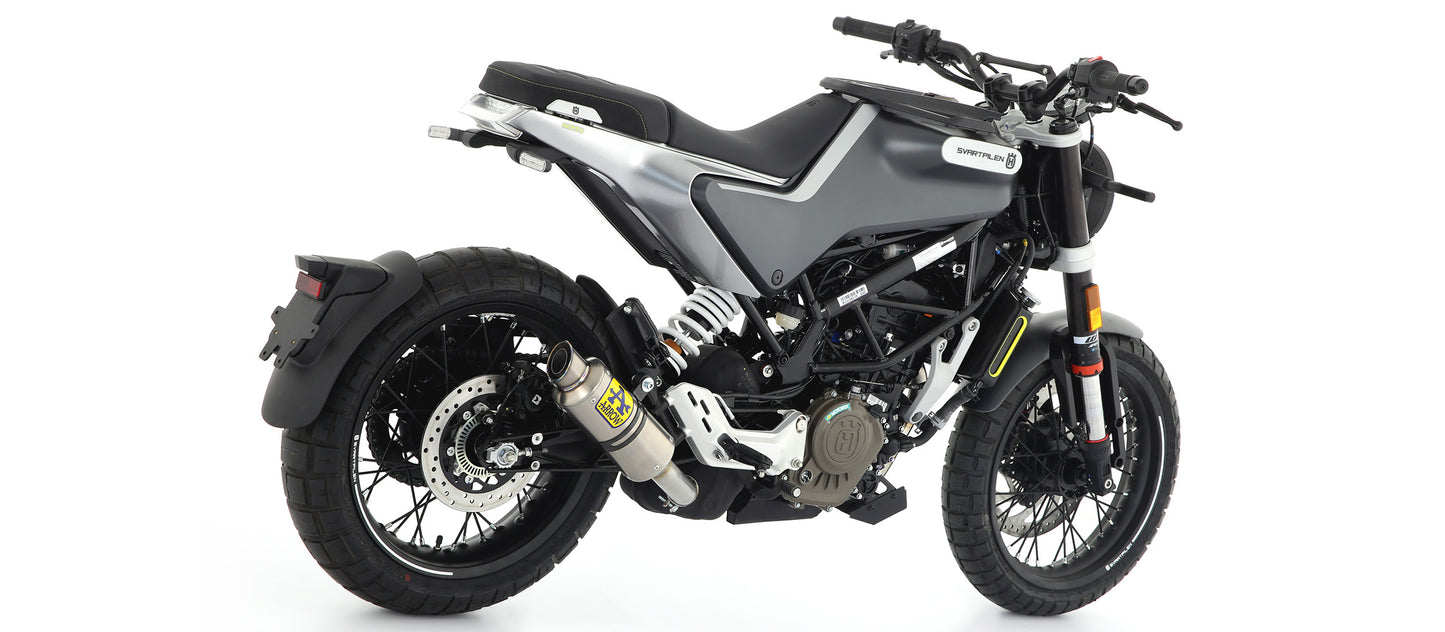 Arrow Exhausts for the Husqvarna Svartpilen 125 2021-2023