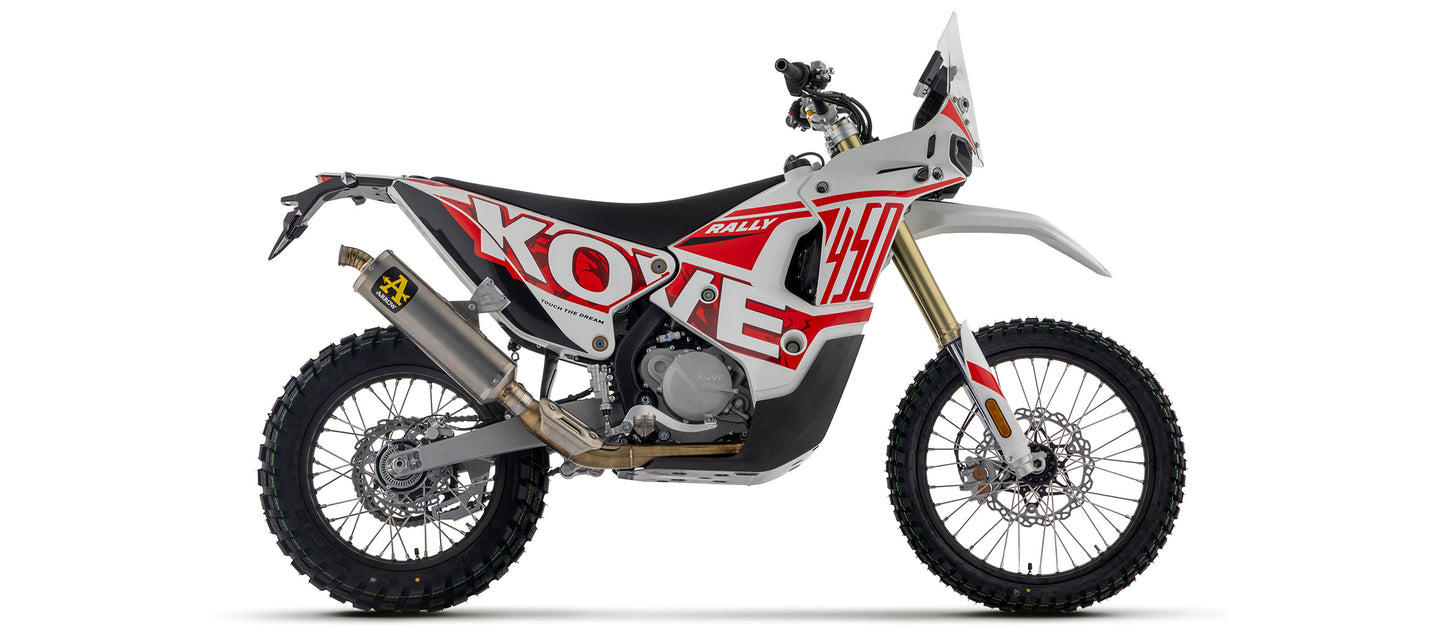 Arrow Exhaust for the Kove 450 Rally 2023-2024