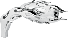 ARLEN NESS Mirror - Micro - Flamed - Side View - Oval - Chrome - Left 13-070