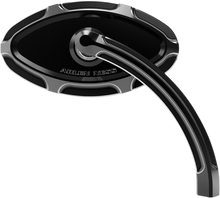 ARLEN NESS Mirror - Beveled - Side View - Short - Cat Eye - Black - Right 13-132