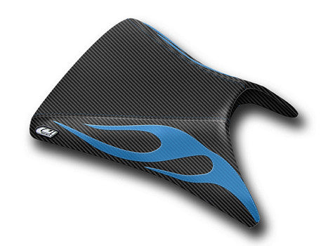 LUIMOTO (Flame Edition) Rider Seat Covers for the KAWASAKI ZX-6R 636 (03-04)