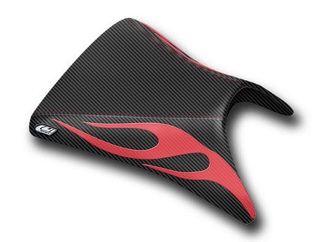 LUIMOTO (Flame Edition) Rider Seat Covers for the KAWASAKI ZX-6R 636 (03-04)