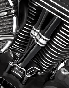 ARLEN NESS Pushrod Tube Cover Kit - 10 Gauge? - Black - Twin Cam 03-633
