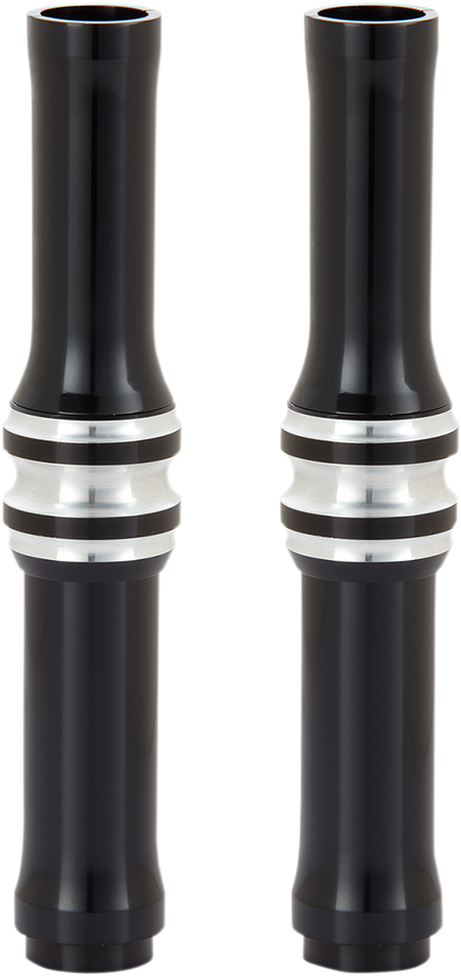 ARLEN NESS Pushrod Tube Cover Kit - 10 Gauge? - Black - M8 03-643