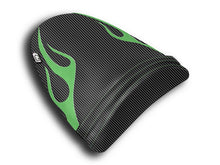 LUIMOTO (Flame Edition) Passenger Seat Cover for the KAWASAKI ZX-6R 636 (03-04)