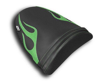 LUIMOTO (Flame Edition) Passenger Seat Cover for the KAWASAKI ZX-6R 636 (03-04)