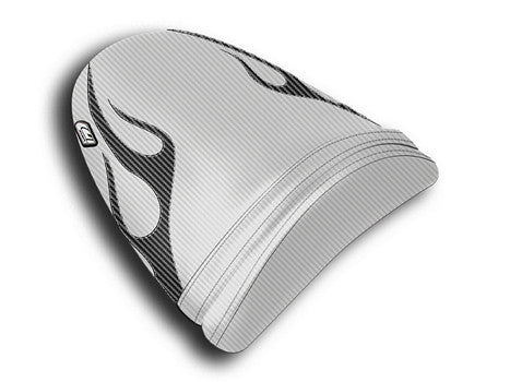LUIMOTO (Flame Edition) Passenger Seat Cover for the KAWASAKI ZX-6R 636 (03-04)