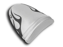 LUIMOTO (Flame Edition) Passenger Seat Cover for the KAWASAKI ZX-6R 636 (03-04)