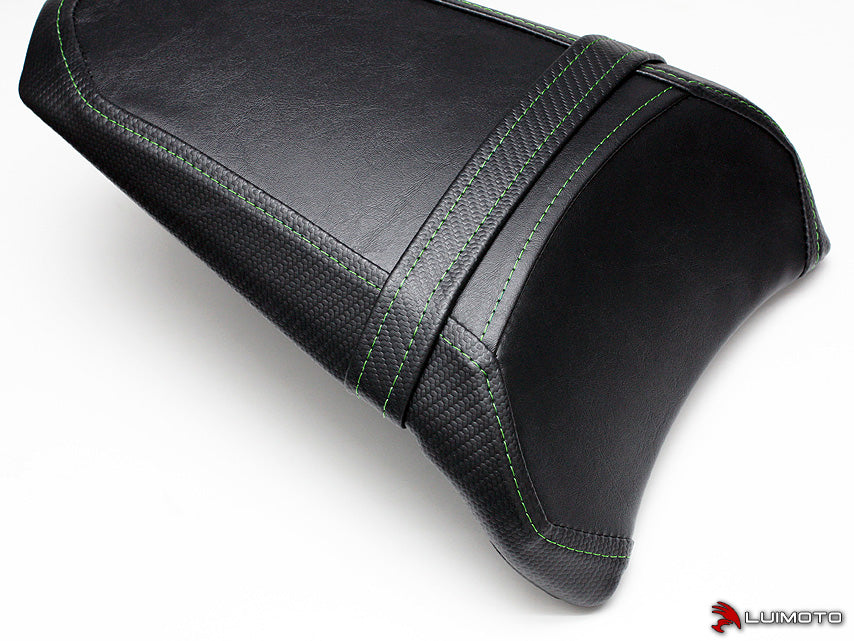 LUIMOTO Baseline passenger Seat Covers for the KAWASAKI Ninja 650 & Z650 (2017+)