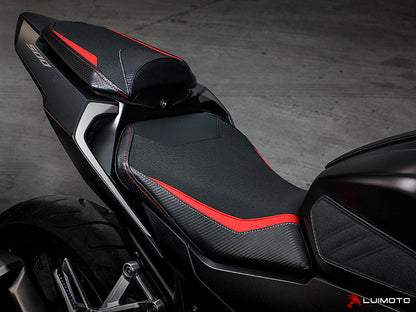 LUIMOTO Styleline Passenger Seat Cover for the Honda CBR500R (2016+), CB500F (16-20), and CBR400R (16-18)