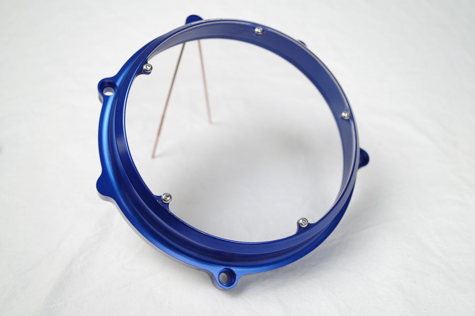 KBike Clear Dry Clutch Cover for Ducati's wth a slipper clutch