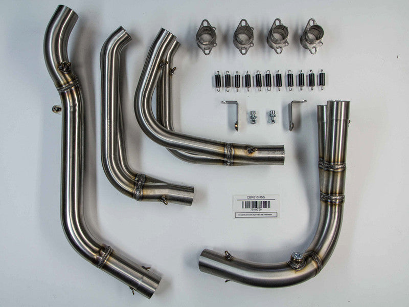 Hindle Exhaust for Honda CBR600RR (13+)  with Euro Under Seat Titanium Muffler w/ Black Tip