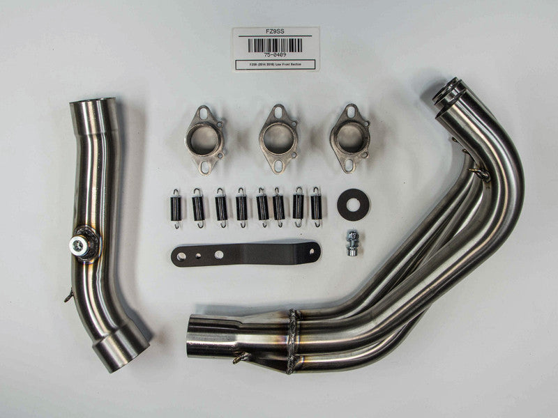 Hindle Exhaust for Yamaha FZ09 / XSR900 (14+) with Evolution Black Ceramic Muffler