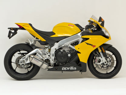Hindle Exhaust for Aprilia RSV4 (08+) Slipon Adapter with Evolution Carbon Fiber Muffler with Carbon Tip
