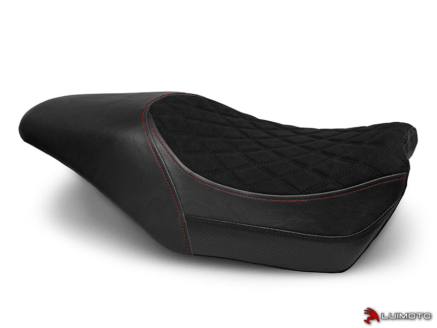 LUIMOTO (Diamond II) Rider Seat Covers for the HARLEY DAVIDSON STREET 500 / 750