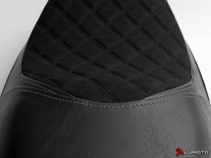 LUIMOTO (Diamond II) Rider Seat Covers for the HARLEY DAVIDSON STREET 500 / 750