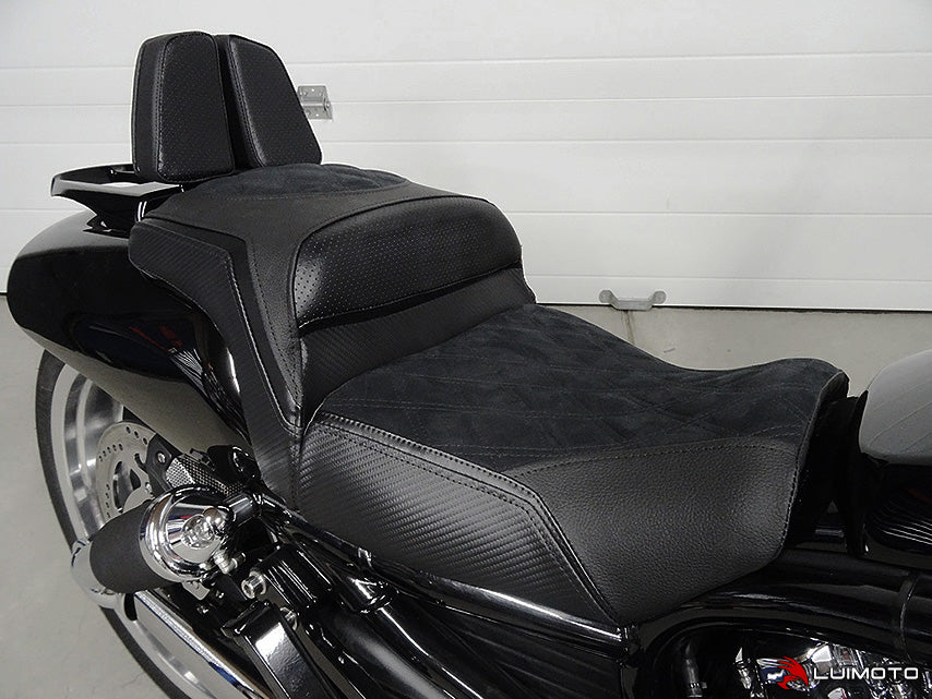 LUIMOTO (Diamond II) Backrest Cover for the HARLEY DAVIDSON VRSCF V-ROD MUSCLE (09-17)