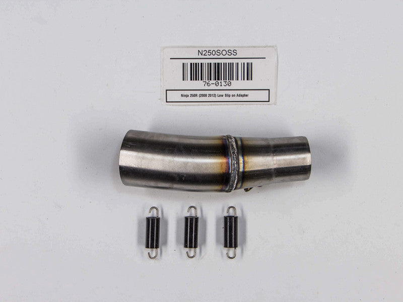 Hindle Kawasaki Ninja 250 (08-12) Slipon with Adapter with Evolution Carbon Fiber Muffler w/ Carbon Tip