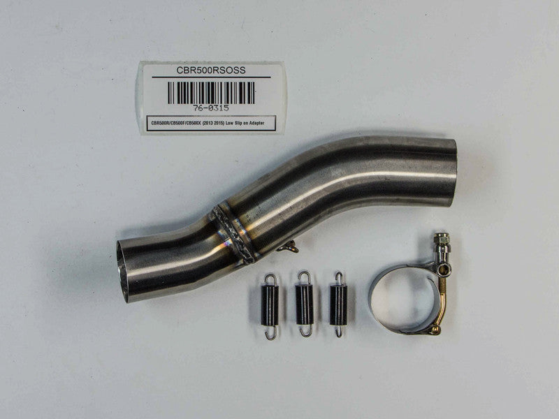 Hindle Exhaust for Honda CBR500R/F/X (13+) with Evolution Black Ceramic Muffler