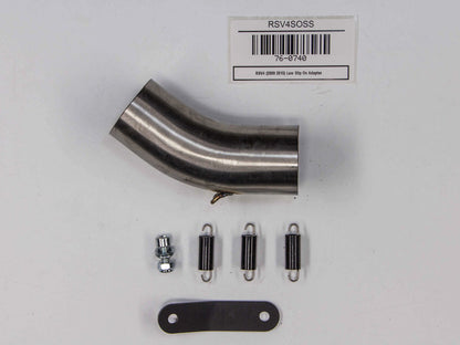 Hindle Exhaust for Aprilia RSV4 Slipon Adapter with Evolution Polished SS Muffler