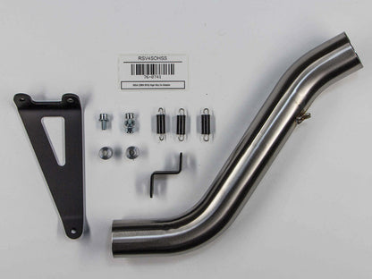 Hindle Exhaust for Aprilia RSV4 (09-20) Slipon Adapter High with Hanger with Evolution Polished SS Muffler