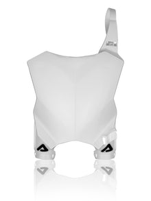 Acerbis 16-23 Kawasaki KX250F/ KX250/ KX250X/450X KX450F/KX450 Front Number Plate-Raptor 2 - White