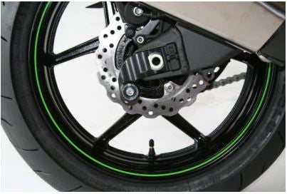 R&G Racing Cotton Reel offset swingarm spools for Kawasaki ZX10R '04-'08