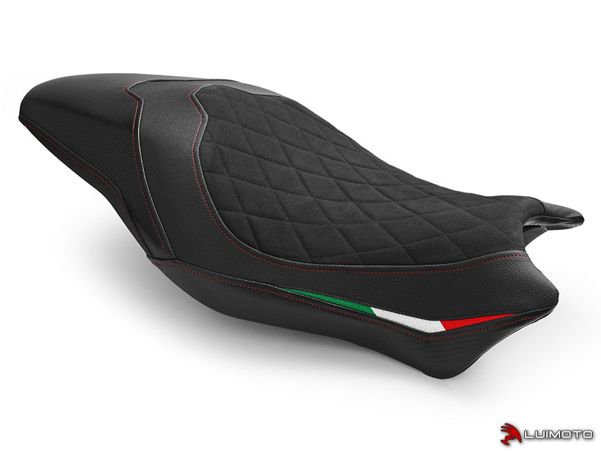 LUIMOTO (Diamond Edition) Rider Seat Cover for the 2017+ DUCATI MONSTER 1200 / 821