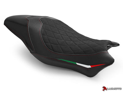 LUIMOTO (Diamond Edition) Rider Seat Cover for the 2017+ DUCATI MONSTER 1200 / 821