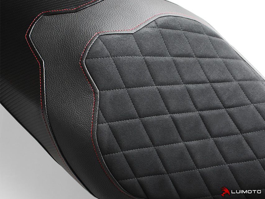 LUIMOTO (Diamond Edition) Rider Seat Cover for the 2017+ DUCATI MONSTER 1200 / 821