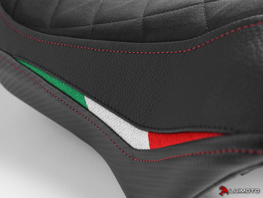 LUIMOTO (Diamond Edition) Rider Seat Cover for the 2017+ DUCATI MONSTER 1200 / 821