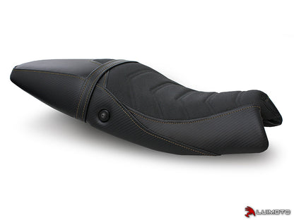 LUIMOTO (Cafe Line) Rider Seat Covers for the Triumph SPEED TRIPLE (05-07)
