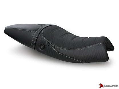 LUIMOTO (Cafe Line) Rider Seat Covers for the Triumph SPEED TRIPLE (05-07)