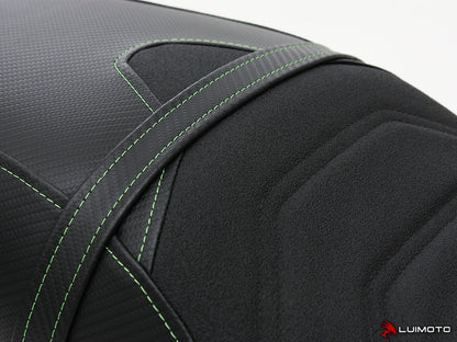 LUIMOTO (Cafe Line) Rider Seat Covers for the Triumph SPEED TRIPLE (05-07)
