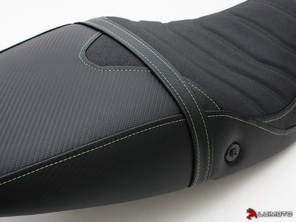 LUIMOTO (Cafe Line) Rider Seat Covers for the Triumph SPEED TRIPLE (05-07)