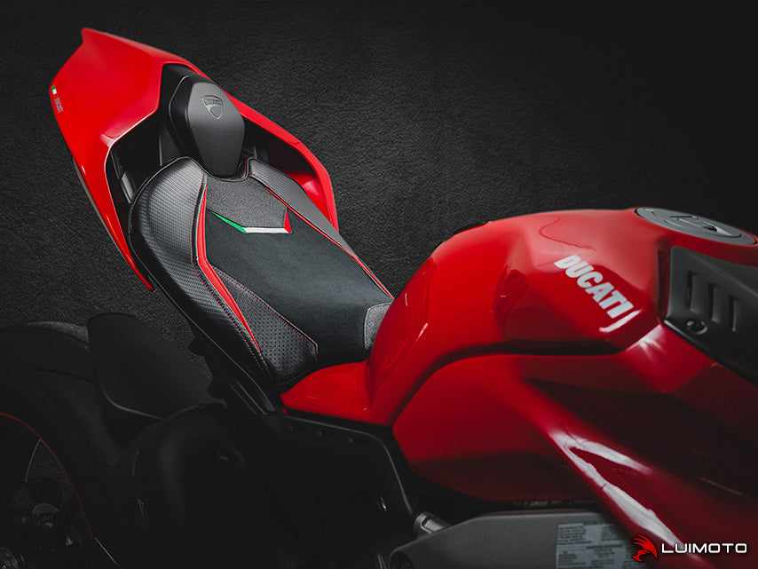 LUIMOTO VELOCE Rider Seat Cover for DUCATI PANIGALE V4 / S / R / Speciale (18-21)