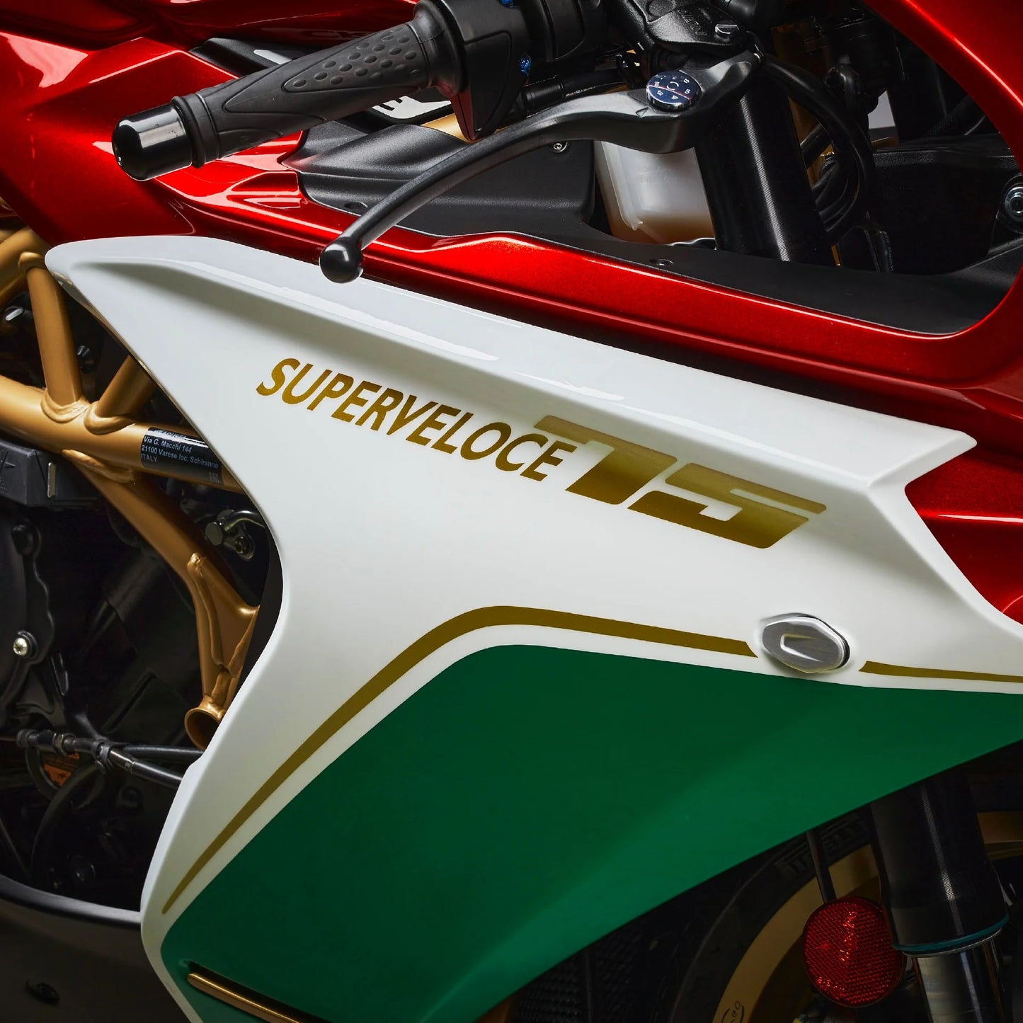 CNC Racing MV Agusta Billet Front Turn Signal (Indicator) Block Offs for MV Agusta Superveloce