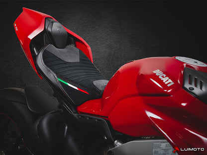 LUIMOTO CORSA Rider Seat Cover for DUCATI PANIGALE V4 / S / R / Speciale (18-21)