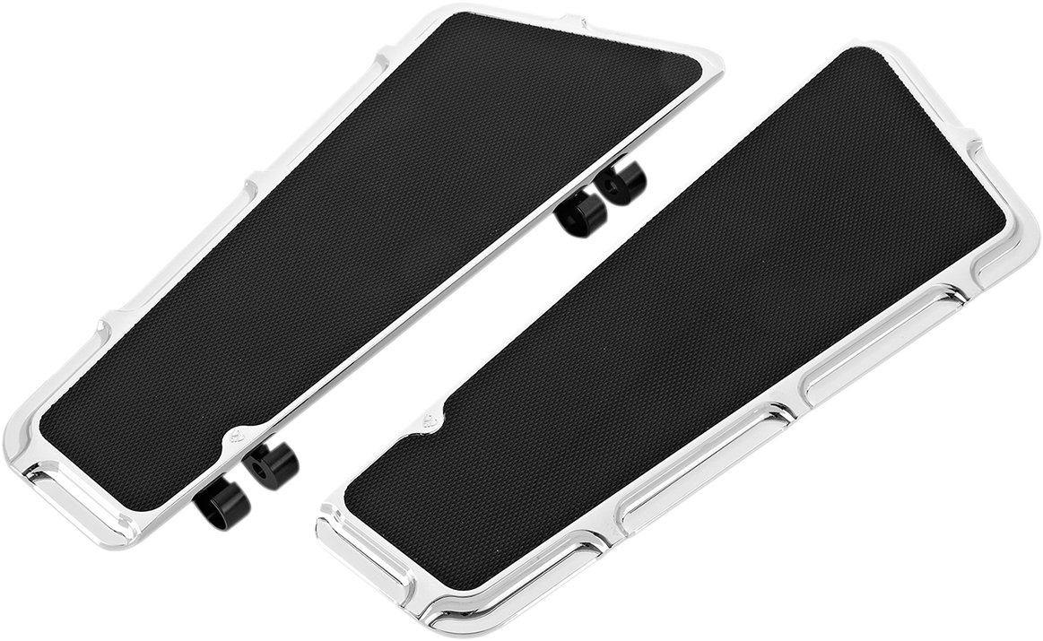 ARLEN NESS Driver Floorboards - Beveled - Chrome 15-409