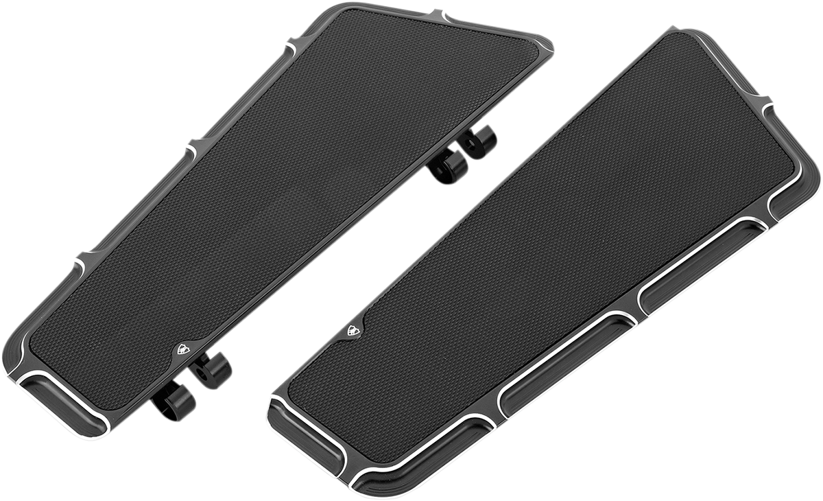 ARLEN NESS Driver Floorboards - Beveled - Black 15-410