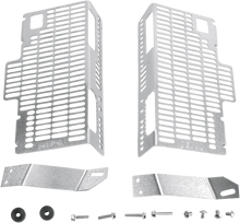DEVOL Radiator Guards - Brushed Aluminum - Honda 0101-1202