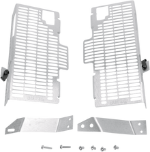 DEVOL Radiator Guards - Brushed Aluminum - Honda 0101-1205