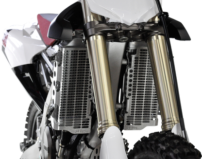 DEVOL Radiator Guards - Brushed Aluminum - Yamaha 0101-5507