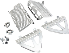 DEVOL Radiator Guards - Brushed Aluminum - Honda 0101-1210