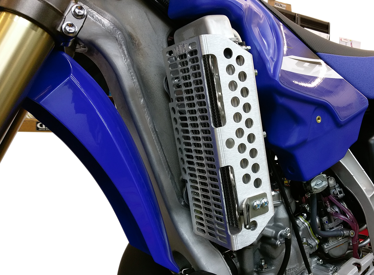DEVOL Radiator Guards - Brushed Aluminum - Yamaha 0101-5404