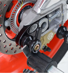 R&G Racing Cotton Reel swingarm spools for Aprilia RSV4-Factory / RSV4-R '09-'15  & Tuono V4 R (APRC) '11-'15 - OFFSET