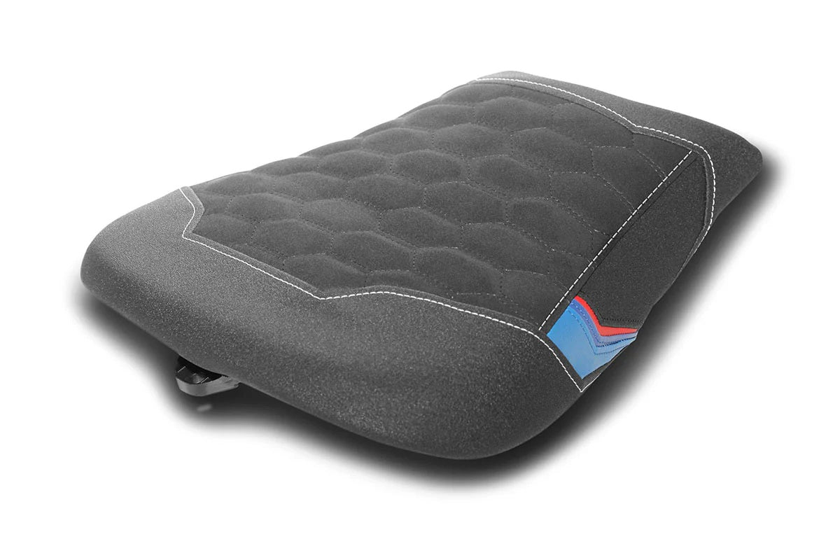 LUIMOTO (Motorsports) M SPORT Rider Seat Cover for the BMW M1000RR (2023+) - Fits M Sport Seat Only