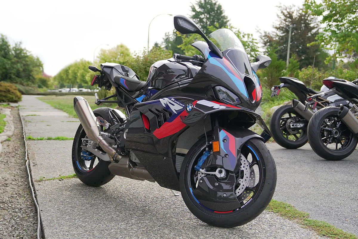 LUIMOTO (Motorsports) M SPORT Rider Seat Cover for the BMW M1000RR (2023+) - Fits M Sport Seat Only